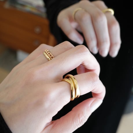 triple stainless ring
