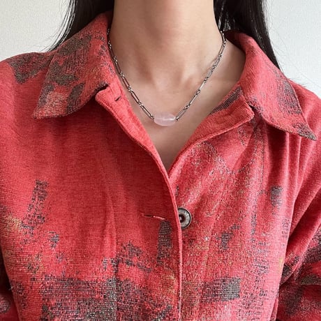 stainless stone necklace