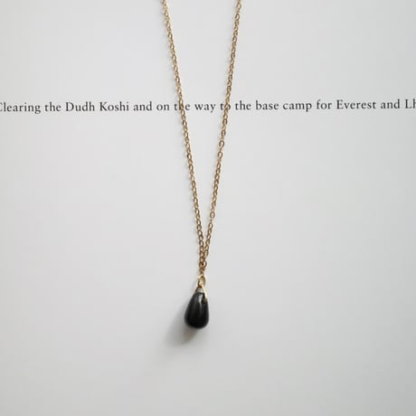 onyx stainless necklace