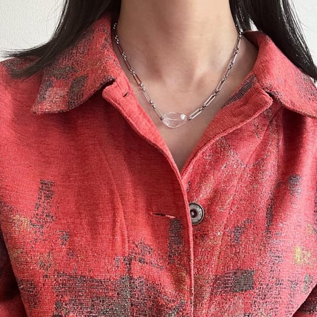 stainless stone necklace