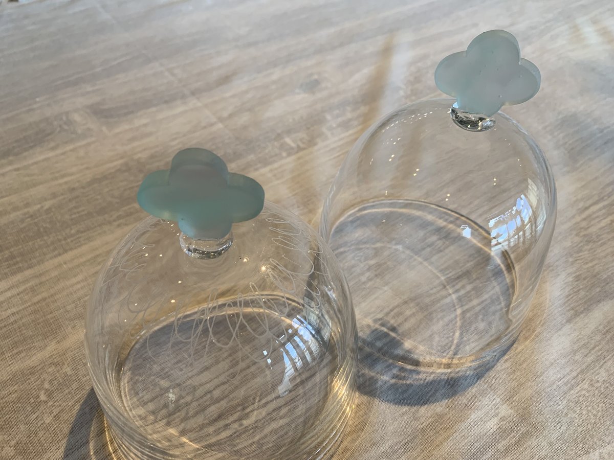 ガラス作家のストライプ角皿・井上枝利奈 井上枝利奈ガラスドーム | RINFA