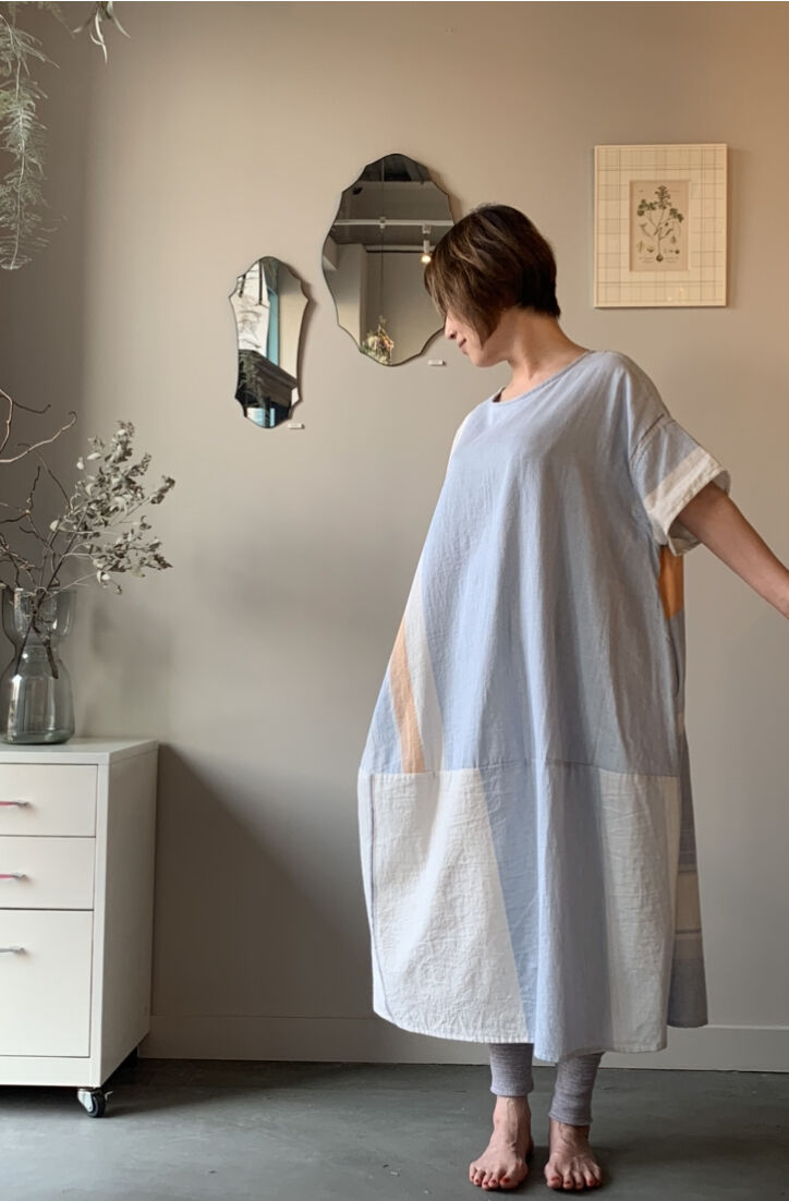 タマキニイメ　ポワンピ　リネンコットン　ブラック tamaki niime (タマキニイメ）の新作 ポワンピ | RINFA