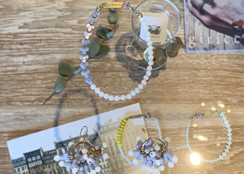 ビンテージ/Husar.D刻印付き/ウランガラス/チェコガラス/ブレスレット/3 ビンテージ/Husar.D刻印付き/ウランガラス/チェコガラス