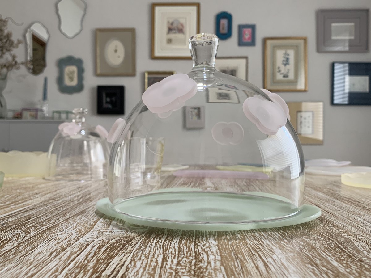 未使用　ガラス　井上枝利奈さん　プレート　２枚セット　パートドヴェール 井上枝利奈 blooming flower大 | RINFA