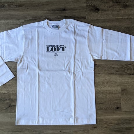 下北沢ロフト・ロゴ入ロングTシャツ　ホワイト