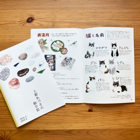 【取扱店用 5冊組】上野あづさの絵日記 2024.4〜2025.6