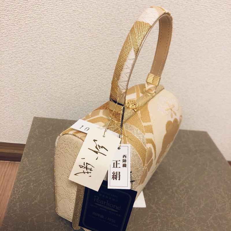 新品 豪華草履 バッグ セット 西陣織 帯地 結びつい 正絹 訪問着 振袖  