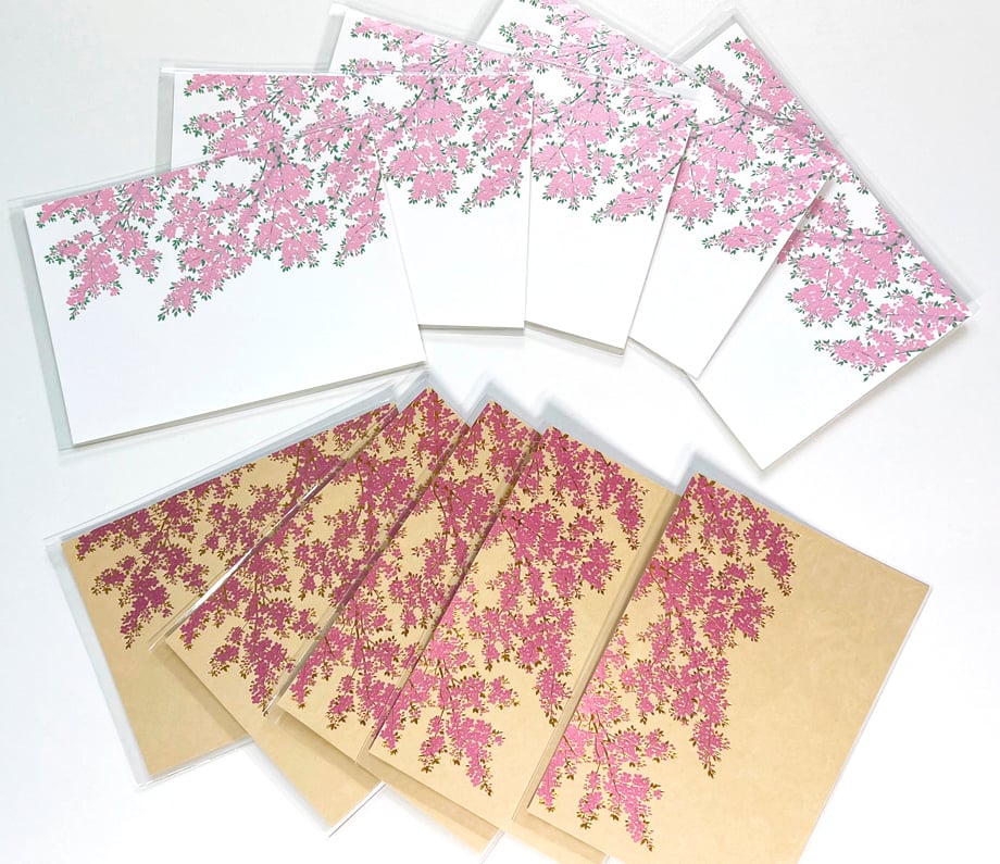 桜サクラ／夜桜ヨザクラセット（各5枚 計10枚） | WAKO cards ワコウ