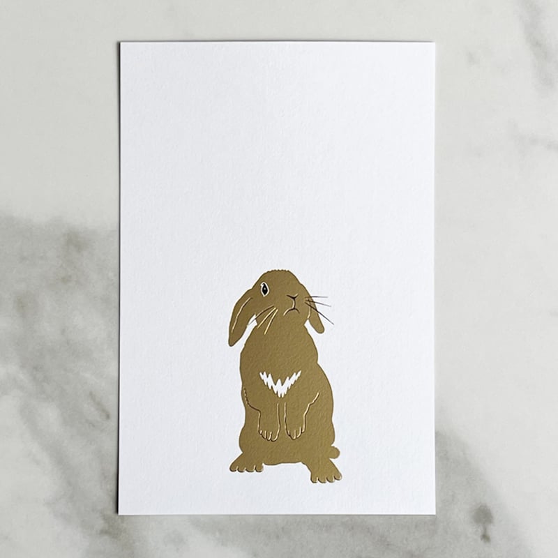 卯》「すっくと立つロップイヤー」 | WAKO cards ワコウカードストア