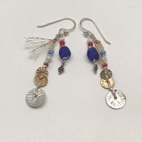 Old Sequins(spangle)×Africanglassbeads   Earrings