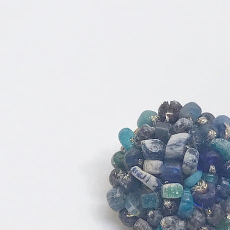 Romanglass Beads  Brooch