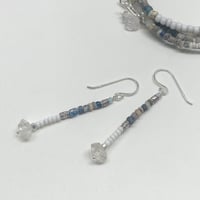 Romanglassbeads× ×Venetianglassbeads×Quartz    Earrings