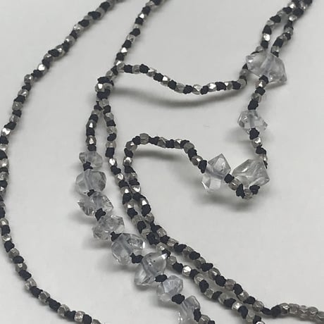 Necklace (5wrapbracelets)    Karensilverbeads, Herkimerquuartz