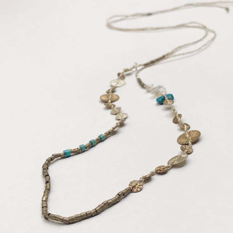 Goldthread Necklace/OldSequins(spangle)、Herkime