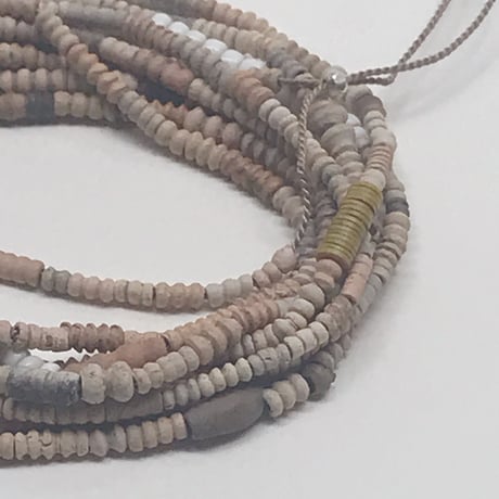 Terracotta 、AfricanRecordbeads  Longnecklace