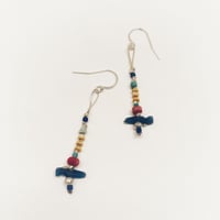 Old Beads&Silver Earrings