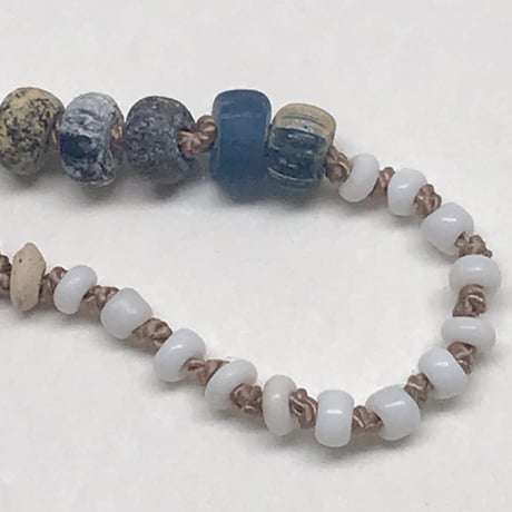 Oldbeads Necklace(5wrap Breceelet)/Romanglassbeads、Terracottabeads