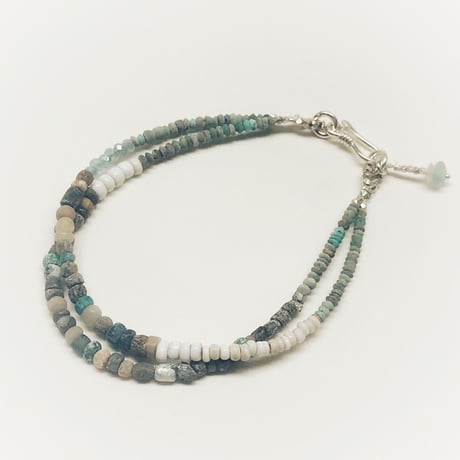 Romanglassbeads×Turquoise×Venetianglassbeads   Bracelet