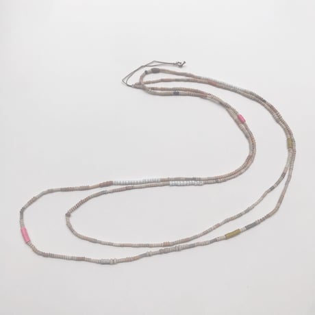 Terracotta 、AfricanRecordbeads  Longnecklace