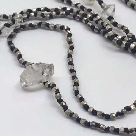 Necklace (5wrapbracelets)    Karensilverbeads, Herkimerquuartz