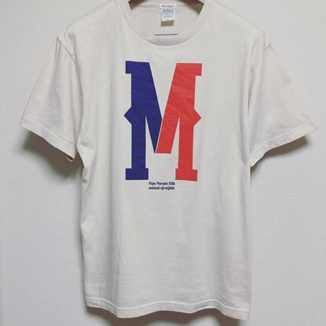 miobell × grenfelle コラボレーションＴシャツ「Ｍティー」ライトベージュ（POPS Parade 10th 記念）