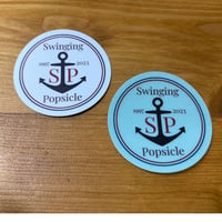 Swinging Popsicle デビュー25周年記念 オリジナルステッカーセット（ホワイト＆クリア）