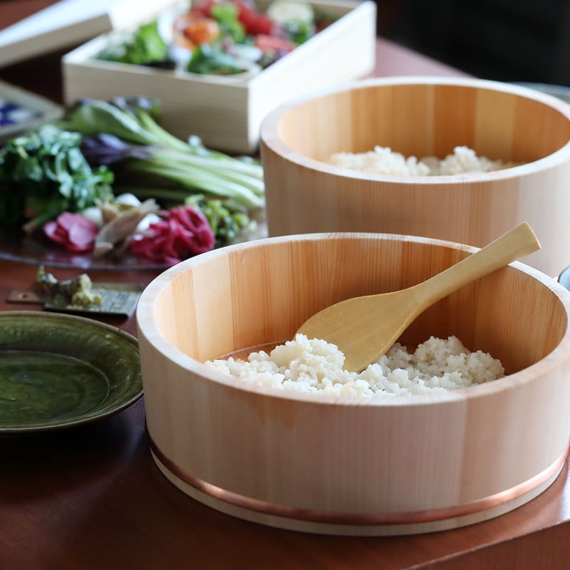 寿司桶2個　おひつ　すり鉢　つゆ入れ　セット 寿司桶・おひつ・ざる・すり鉢・つゆ入れセット