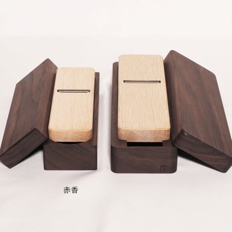 赤香　鰹節削り器　台屋　青紙×ウォルナット