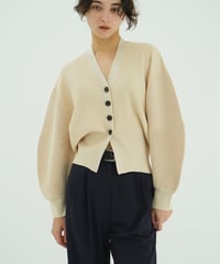CLANE - W FACE RIBBON CROCHET KNIT TOPS【10106-2