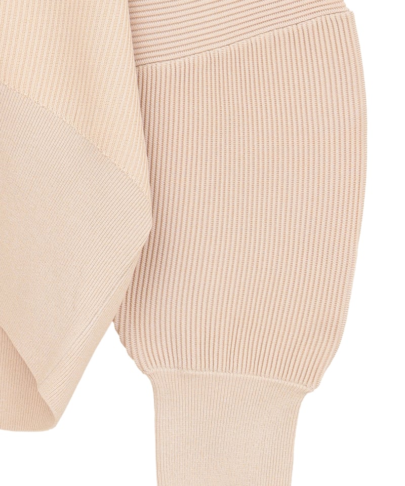CLANE - CURVED SLEEVE KNIT CARDIGAN【10106-2073】