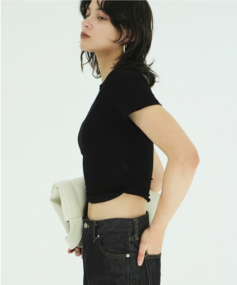CLANE - SHIRRED HEM COMPACT TOPS【10105-1063】 |