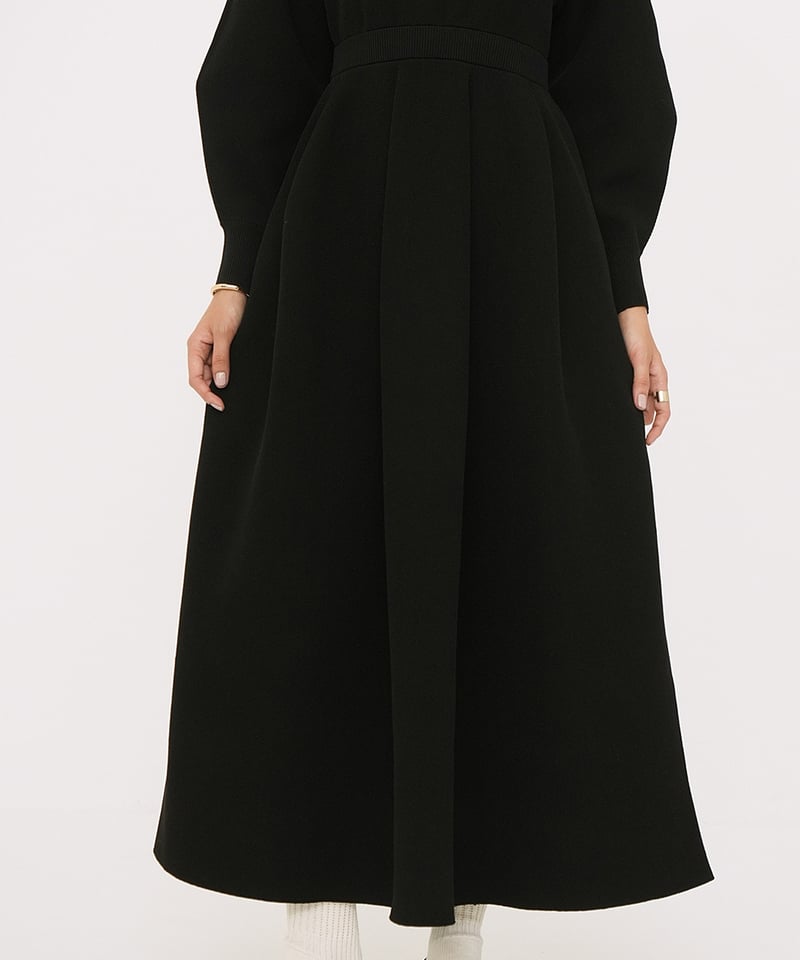 CLANE - CONSTRUCTIVE KNIT ONEPIECE【18112-5012】