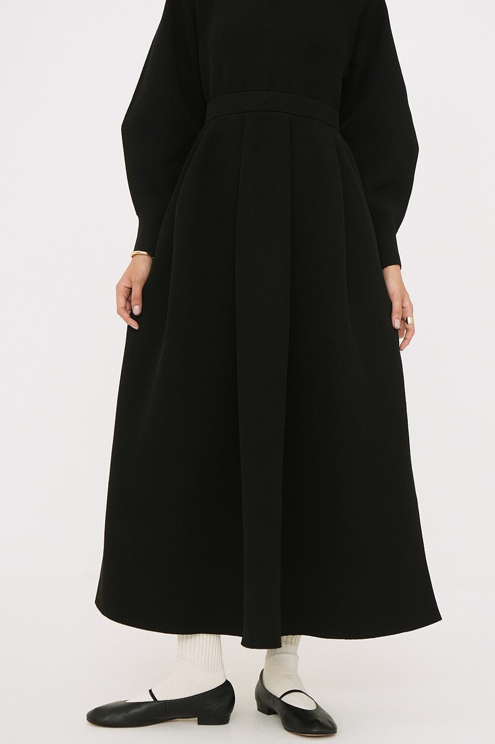 CLANE - CONSTRUCTIVE KNIT ONEPIECE【18112-5012】