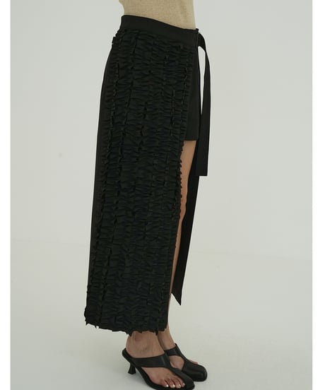 CLANE - FRILL WRAP SKIRT【18109-6062】 | THE DAY