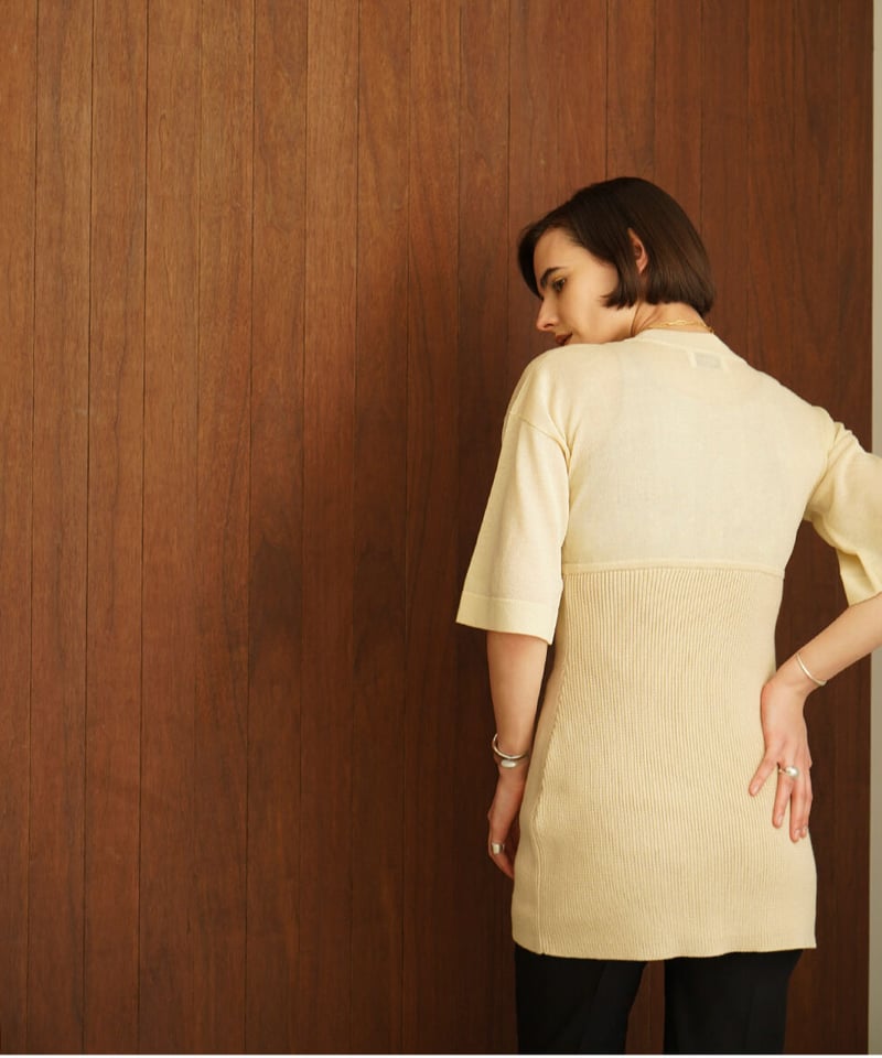 【新品】CLANE クラネ CONSTRUCTIVE LONG TOPS クラネ CLANE CONSTRUCTIVE LONG TOPS （IVORY） - ファッション