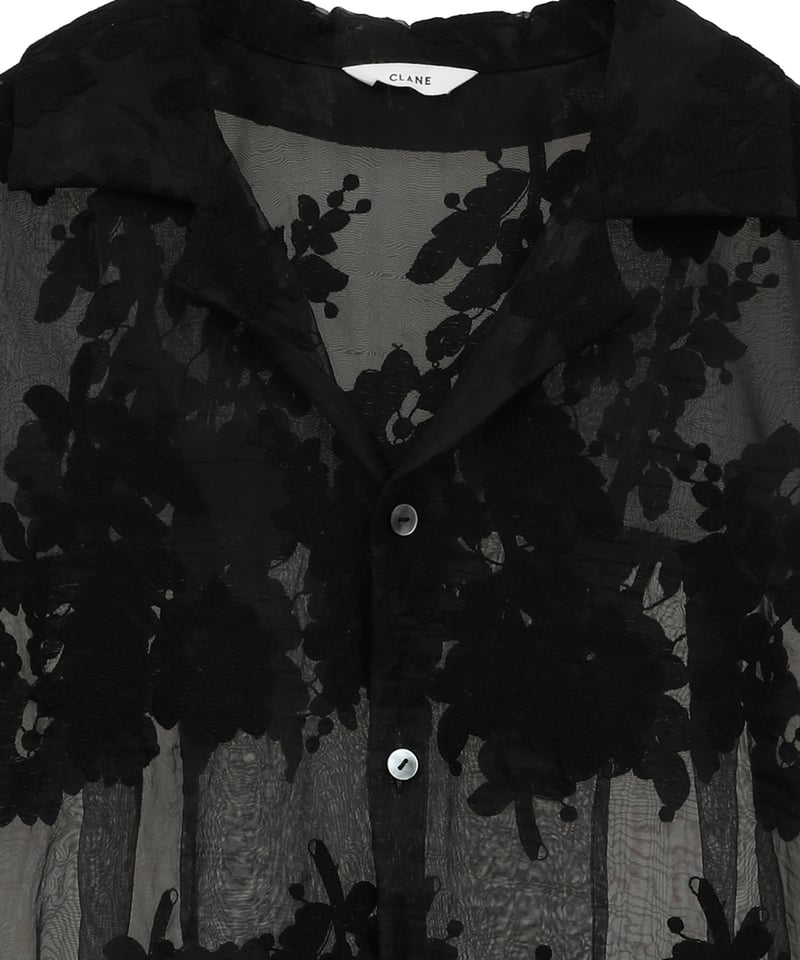 CLANE - SHEER FROWER LACE SHIRT【18122-4162】 | T