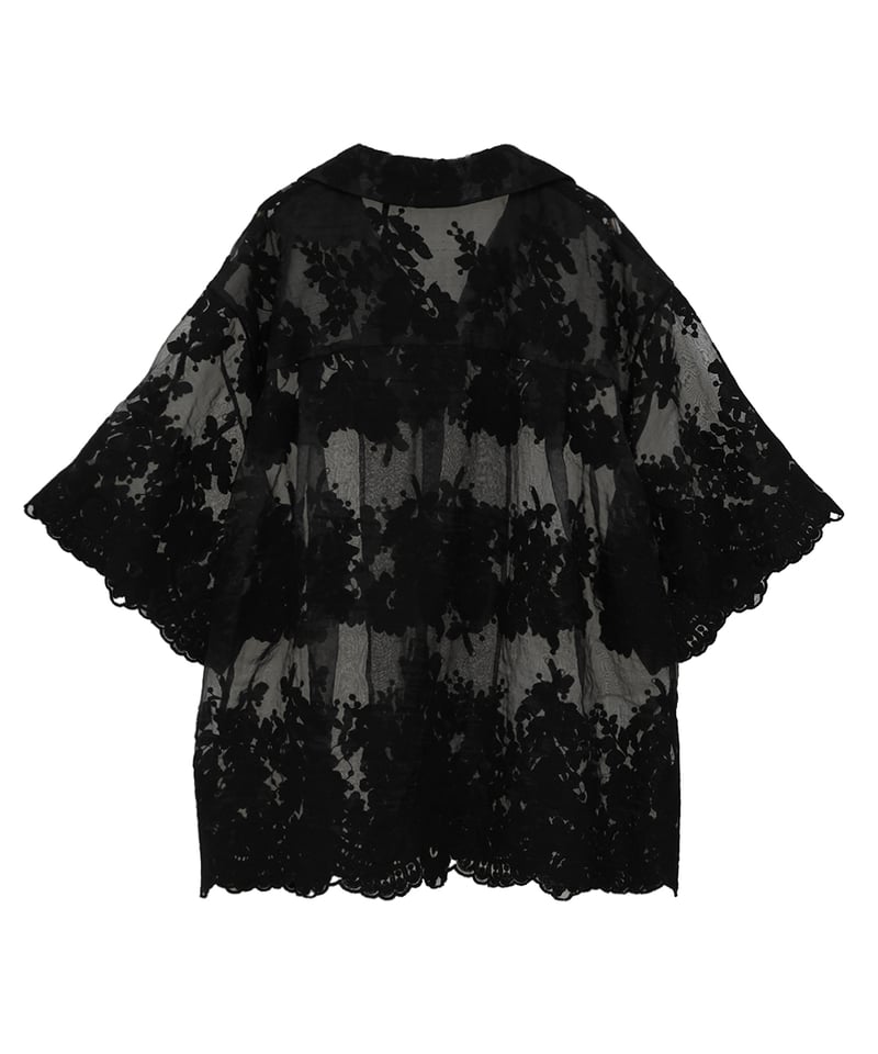 CLANE - SHEER FROWER LACE SHIRT【18122-4162】 | T