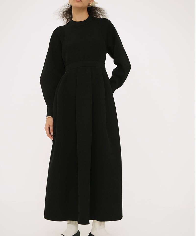 とうにゅう様　CLANEブラック1 CLANE - CONSTRUCTIVE KNIT ONEPIECE【18112-5012】