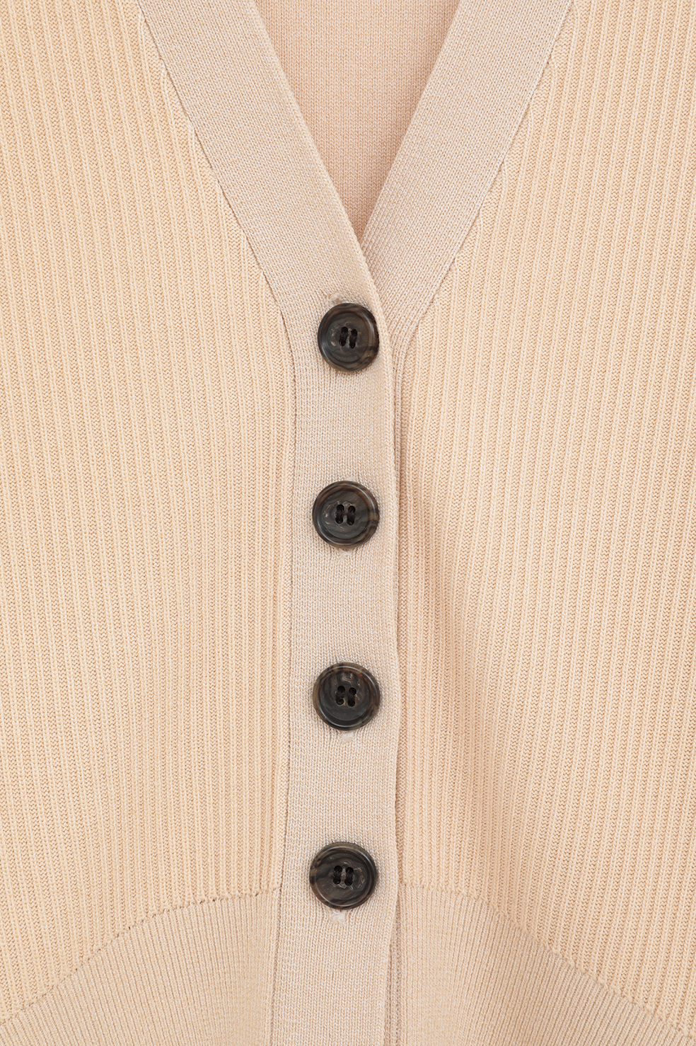 CLANE - CURVED SLEEVE KNIT CARDIGAN【10106-2073】