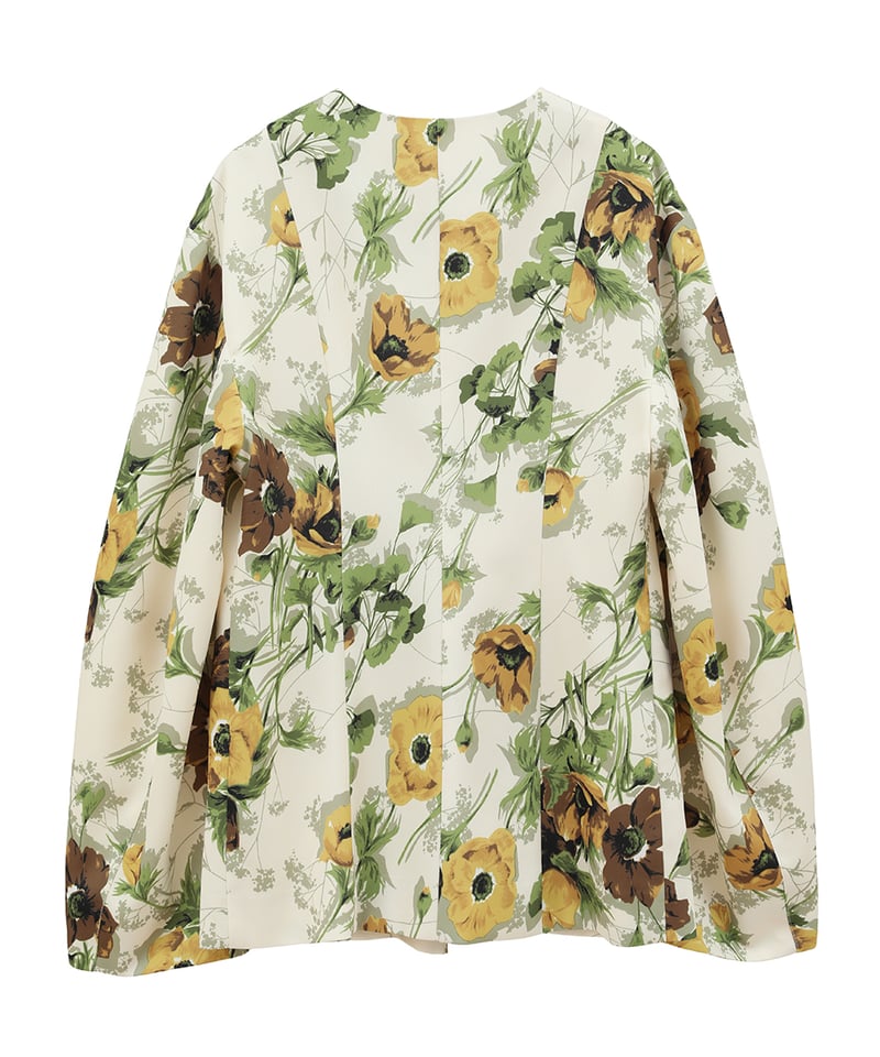 CLANE - SCARF FLOWER RIBBON TOPS【18122-4062】 |
