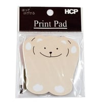 ふせん製品　プリントパッドノート　ＰＴ３５０Ｄ－４　クマ　67mm×68mm　40枚入