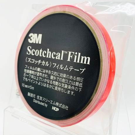 スコッチカルフィルムテープ　ＳＣ１０×５ＫＰＩ　１０㎜×５m　蛍光ピンク