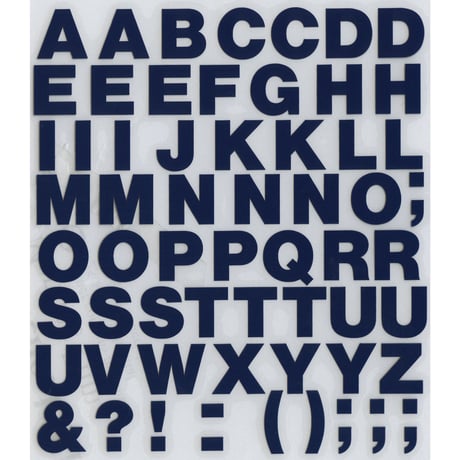 スコッチカルインレタシート　15mmセットパック　書体  ﾍﾙﾍﾞﾁｶﾎﾞｰﾙﾄﾞ　大文字　Ｈ０９０９Ｌ－１９７　ライトネイビー