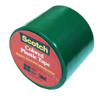 カラープラスチックテープ　１９１G－Ｎ　38mm×3.17ｍ　緑