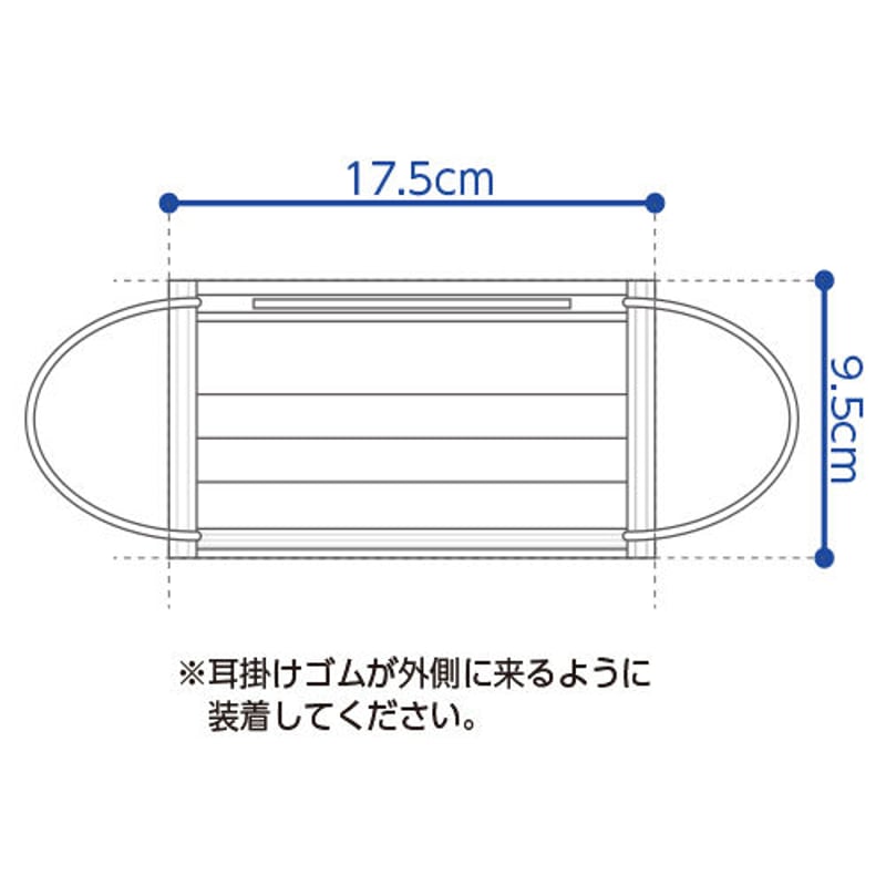 連絡用 オオサキメディカル プロフェッショナルマスク 51409 ゴム紐