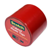 カラープラスチックテープ　１９１ＲＥＤ－Ｎ　38mm×3.17ｍ　赤