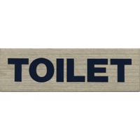 ステンレスサインプレート　ＳＴ－Ｃ００２　１㎜厚　粘着テープ付　５０㎜×１６０㎜　ＴＯＩＬＥＴ