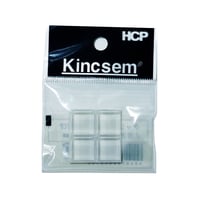 クッションゴム　クリアシリーズ　１０３７ＣＰ　Ｈ5.0mm×15.0mm　角　４個入