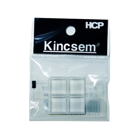 クッションゴム　クリアシリーズ　１０３７ＣＰ　Ｈ5.0mm×15.0mm　角　４個入
