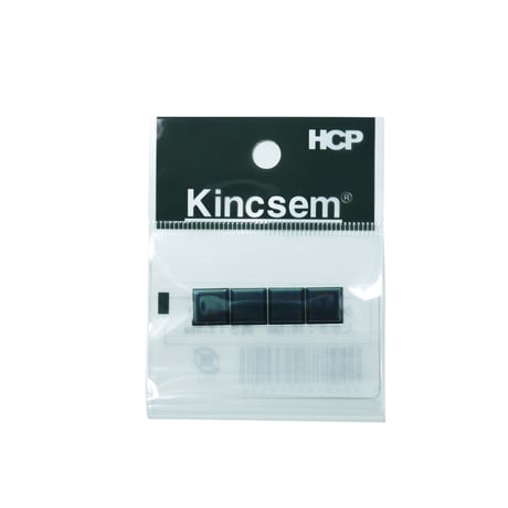 クッションゴム　ブラックシリーズ　５００７ＢＰ　Ｈ2.5mm×10.4mm　角　４個入
